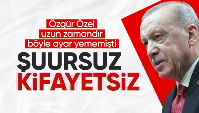 Cumhurbaşkanı Erdoğan'ndan Özgür Özel'e: Böyle bir şuursuzluk olamaz