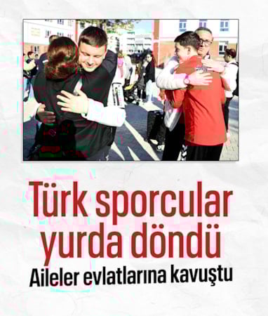 Katar'da mahsur kalan Türk sporcular yurda döndü