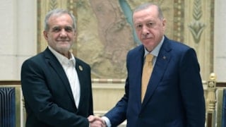 Cumhurbaşkanı Erdoğan, Mesud Pezeşkiyan ile görüştü