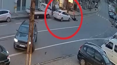 Trabzon'da otomobilin çarptığı genç kadın ağır yaralandı