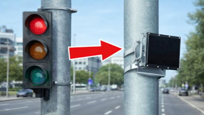 Işıkların yanına takıldı: Siyah kutu bakın ne işe yarıyor