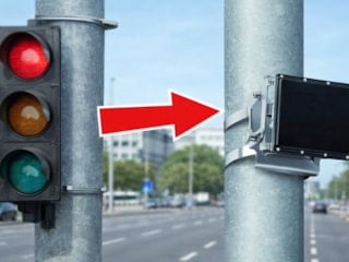 Işıkların yanına takıldı: Siyah kutu bakın ne işe yarıyor