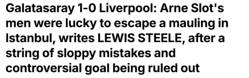 İngiliz basınının gündeminde Galatasaray var: Liverpool şans eseri hezimetten kurtuldu