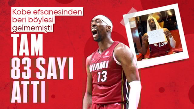 Kobe Bryant'ın rekorunu kırdı: Bam Adebayo 83 sayı ile NBA tarihine geçti