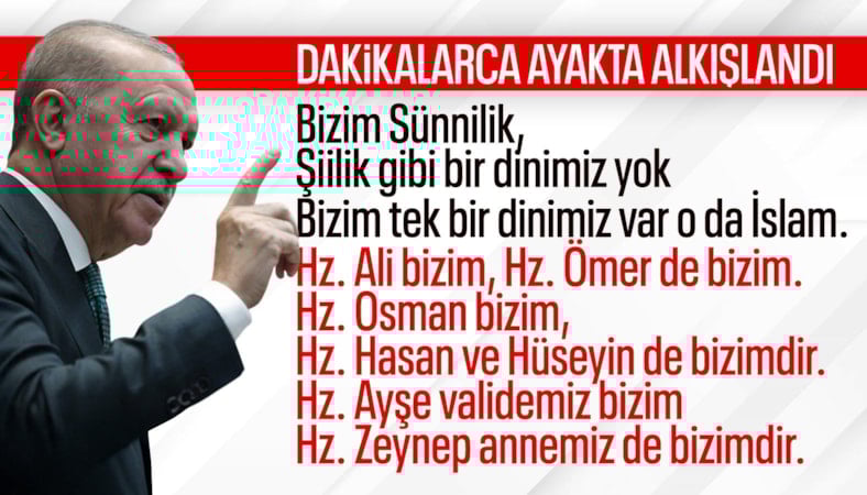 Cumhurbaşkanı Erdoğan: Irk, mezhep, din, dil, köken ayrımını reddediyoruz