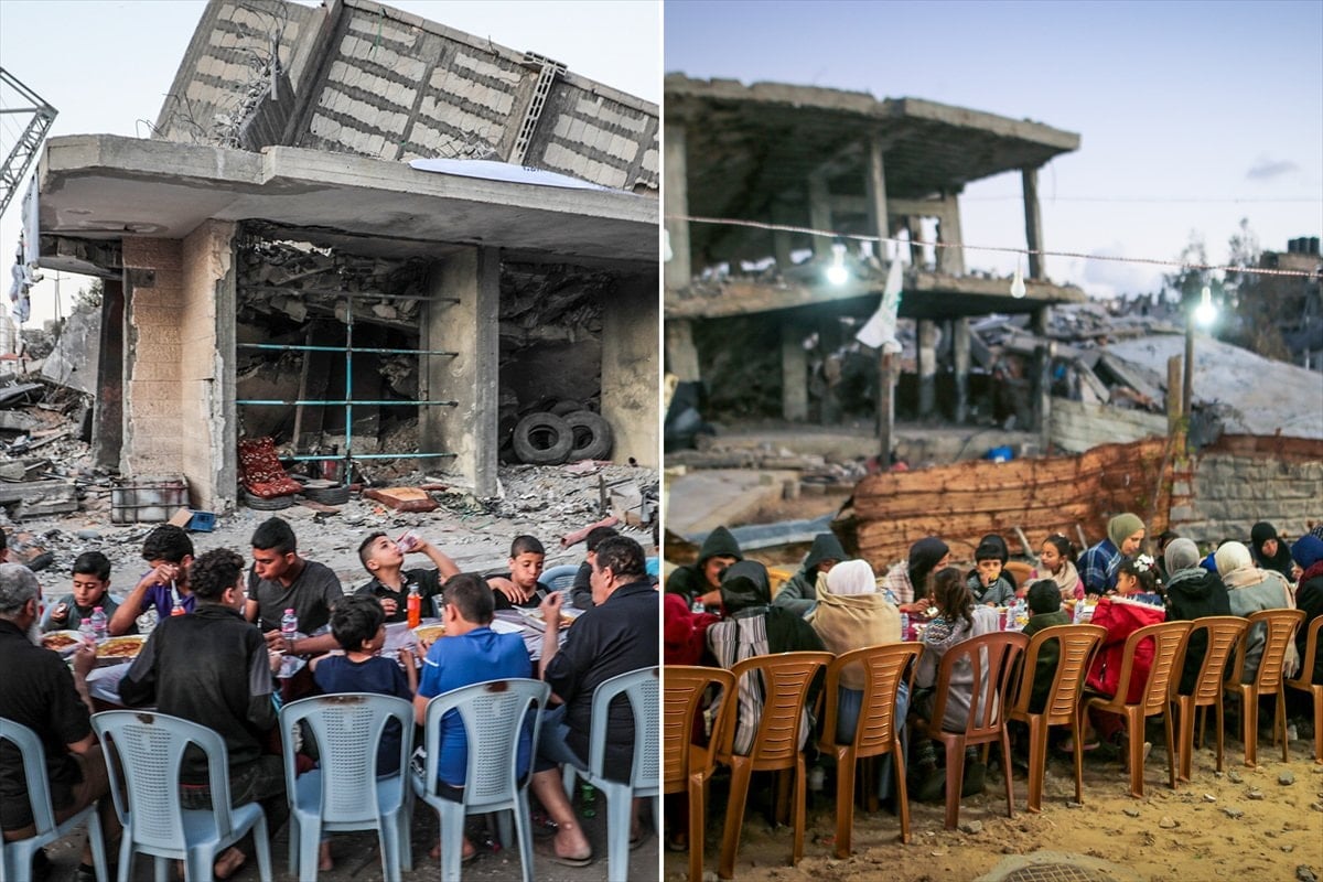 Gazze'de yıllardır değişmeyen iftar kareleri