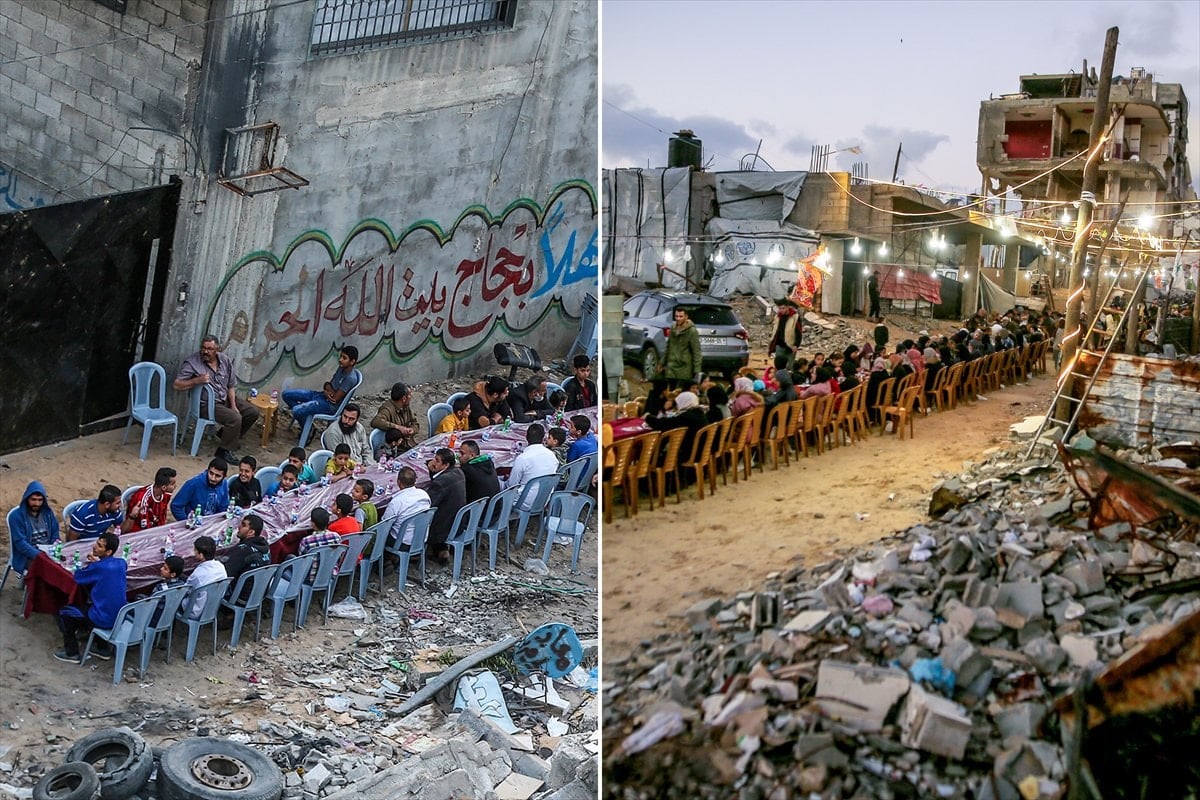 Gazze'de yıllardır değişmeyen iftar kareleri