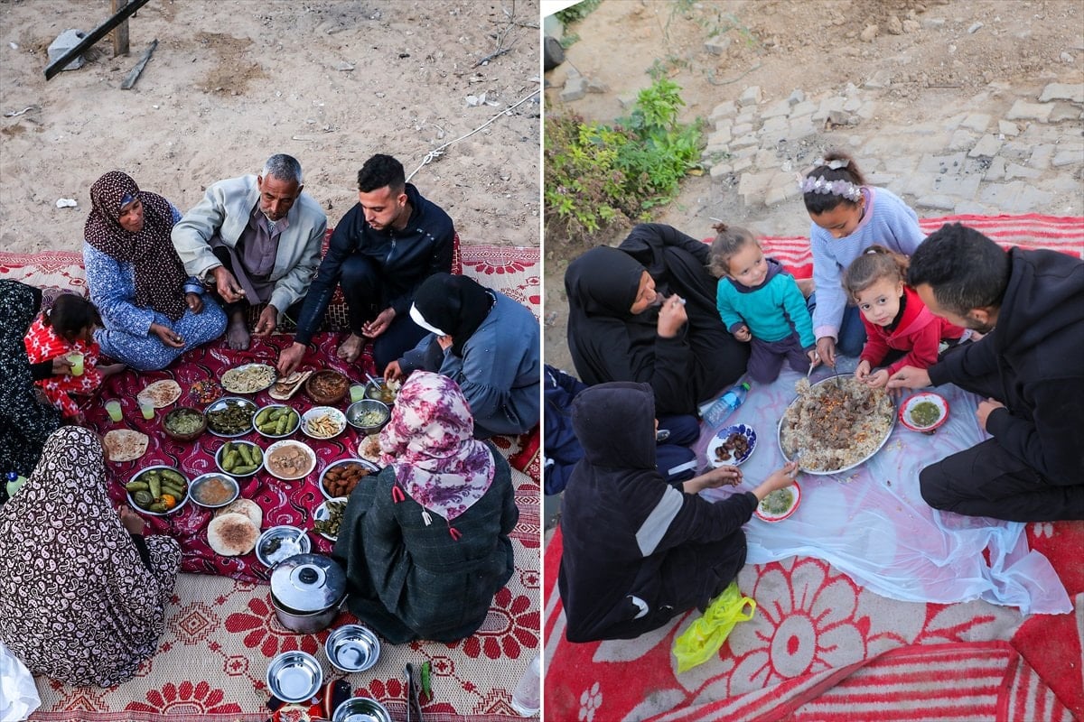 Gazze'de yıllardır değişmeyen iftar kareleri