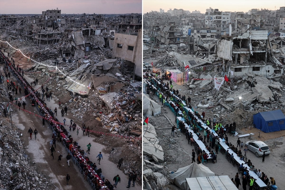 Gazze'de yıllardır değişmeyen iftar kareleri