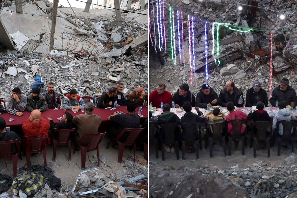 Gazze'de yıllardır değişmeyen iftar kareleri