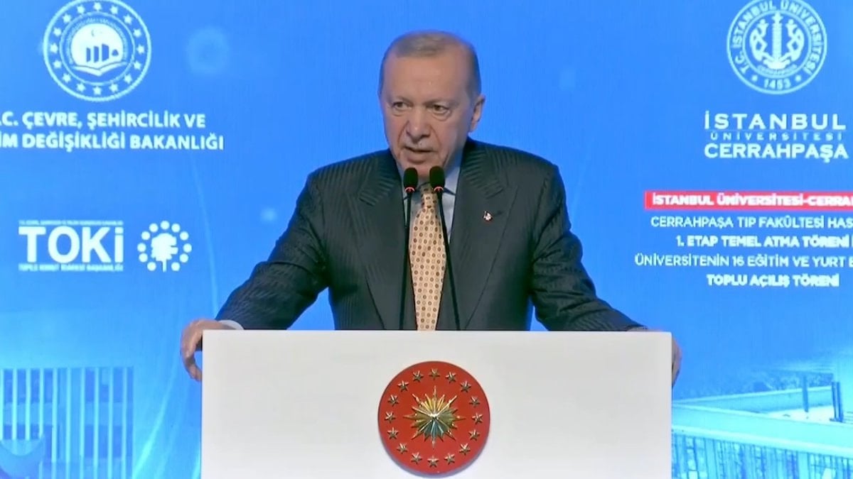 Cumhurbaşkanı Erdoğan'dan Cerrahpaşa'da temel atma töreninde açıklamalar