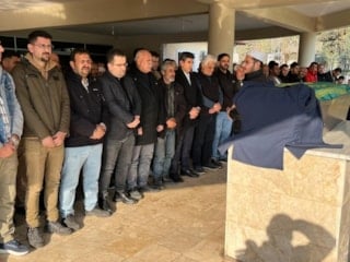 Hatay'da, İran'da hayatını kaybeden tır şoförü son yolculuğuna uğurlandı