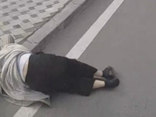 Afyonkarahisar'da otobüsün çarptığı kadının öldüğü kazanın görüntüsü ortaya çıktı