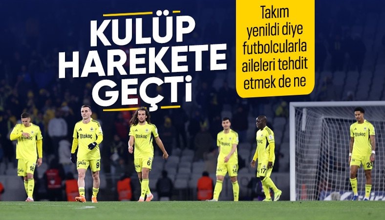 Karagümrük mağlubiyeti sonrası Fenerbahçeli futbolculara tehdit
