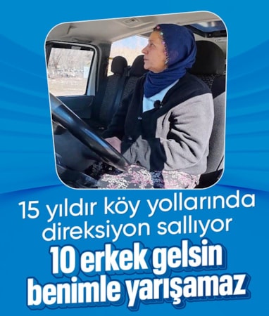 Tunceli'de 15 yıldır servis şoförlüğü yapıyor