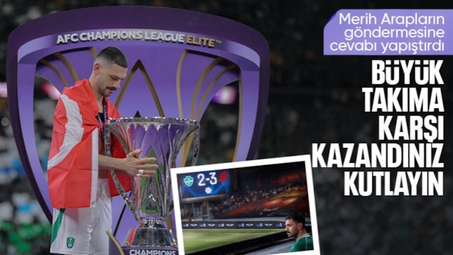 Merih Demiral, maç sonu yapılan göndermeye cevap verdi