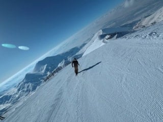 Ejder Tepesi’nde nefes kesen iniş: Türkiye’nin en dik pistinde adrenalin zirvede