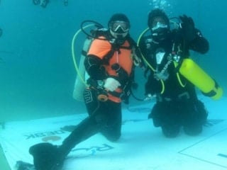 Türk dalgıç Mazlum Kibar’dan Guinness rekoru