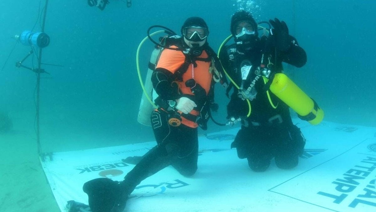 Türk dalgıç Mazlum Kibar’dan Guinness rekoru