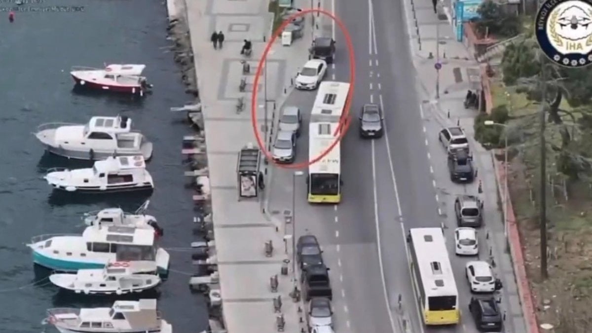 İstanbul'da dron destekli trafik denetimi: 58 araca 190 bin lira ceza