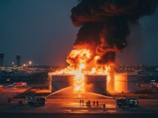 Dubai'de kaos sürüyor: İran havalimanını ve yakıt depolarını vurdu