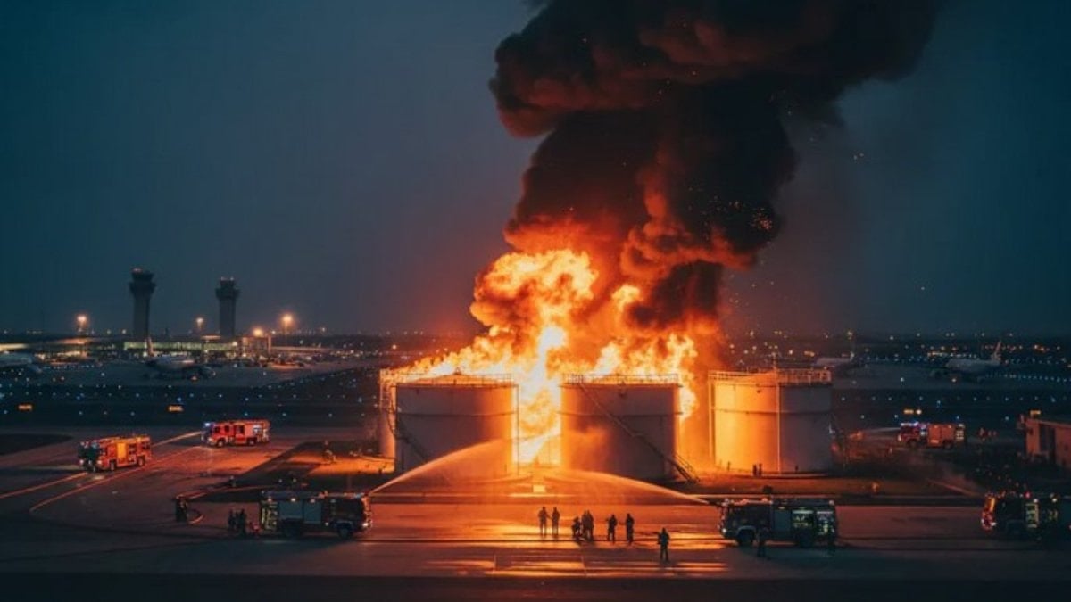 Dubai'de kaos sürüyor: İran havalimanını ve yakıt depolarını vurdu