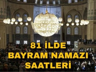 Bayram namazı saatleri 2026: İl il Ramazan Bayramı ezan vakitleri