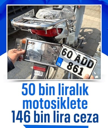 Tokat’ta motosiklet denetimi: 146 bin TL ceza kesildi