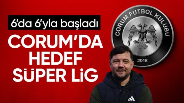 Çorum FK, Uğur Uçar ile 6'da 6 yaptı