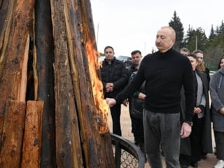 İlham Aliyev, Nevruz ateşini Karabağ'da yaktı