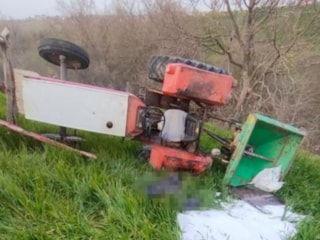 Edirne’de tarlaya giderken traktörün altında kalarak hayatını kaybetti