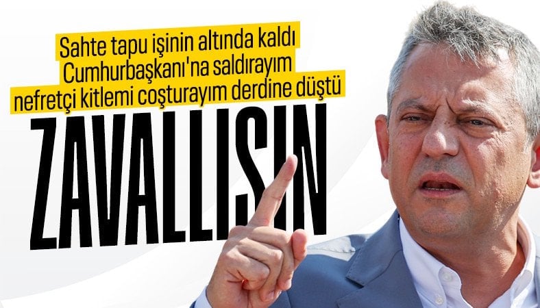 Özgür Özel’den Cumhurbaşkanı Erdoğan’a çirkin sözler! AK Parti’den tepki yağıyor