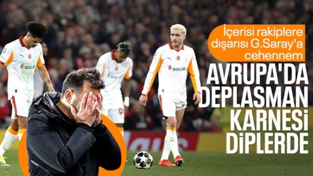 Galatasaray'ın Avrupa'da deplasman karnesi zayıf: Tek galibiyet Ajax'a karşı!
