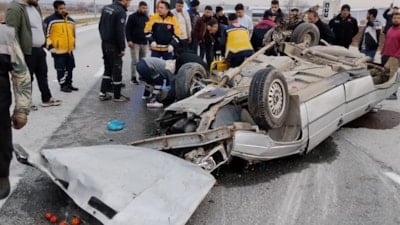 Çorum'da takla atan otomobilin sürücüsü hayatını kaybetti
