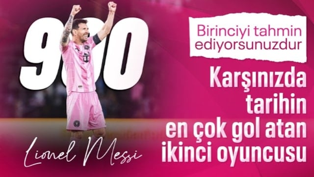 Lionel Messi kariyerindeki 900. golünü attı