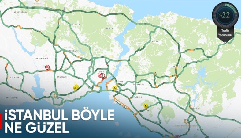 İstanbul'da bayram arefesinde yollar boş kaldı