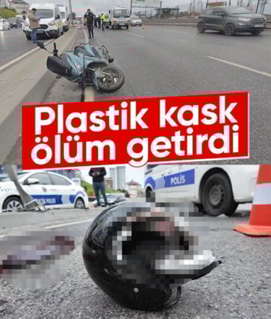İstanbul'da kayganlaşan yolda düşen motosikletli öldü
