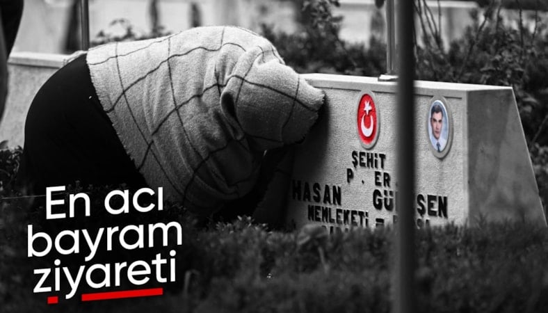 Şehit ailelerinden bayram ziyareti