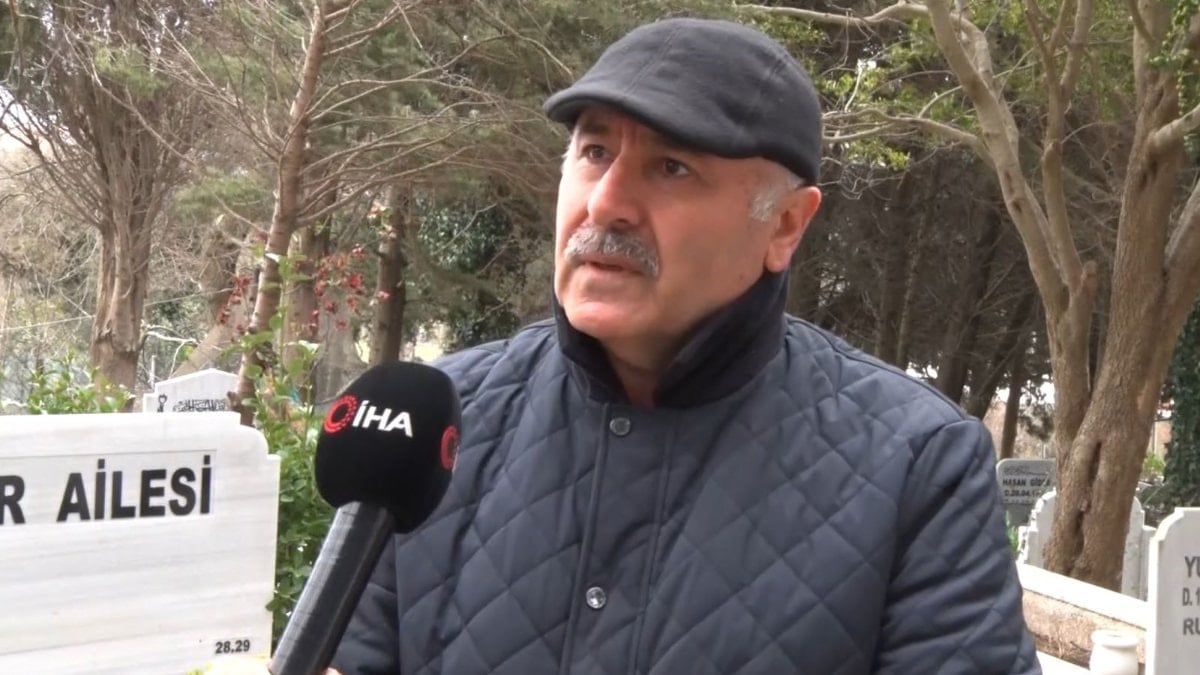Oğuz Murat Aci'nin mezarını ziyaret eden baba Özer Aci'den duygusal sözler