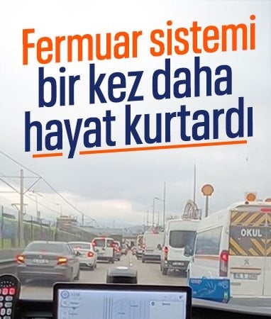 Bursa'da trafikte fermuar sistemi hayat kurtardı