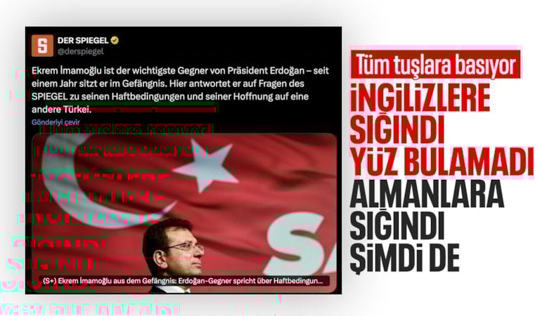 Ekrem İmamoğlu, Der Spiegel'e konuştu: Avrupa bizi yalnız bıraktı