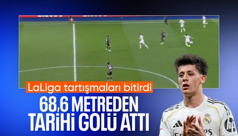 Arda Güler, Elche'ye kaç metreden attı? LaLiga resmen duyurdu