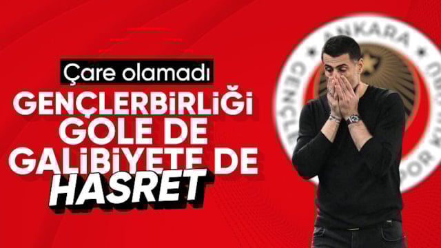 Gençlerbirliği, gole de galibiyete de hasret