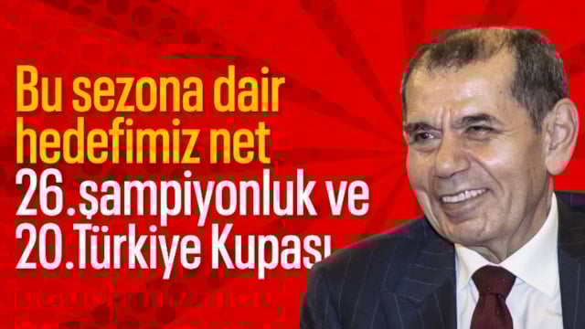 Dursun Özbek: Hedefimiz 26. şampiyonluk ve 20. Türkiye Kupası