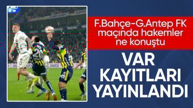 Süper Lig'de 27. haftanın VAR kayıtları yayınlandı