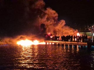 Muğla'da milyonluk tekneler alev alev yandı