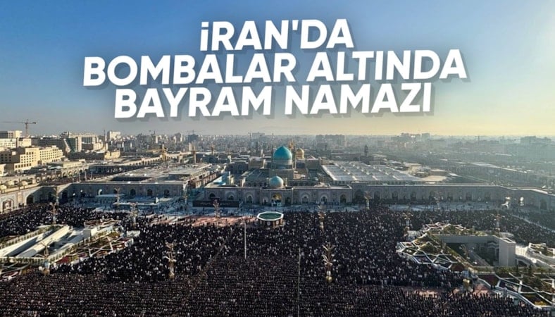 Meşhed İmam Rıza Türbesi'nde bayram namazı