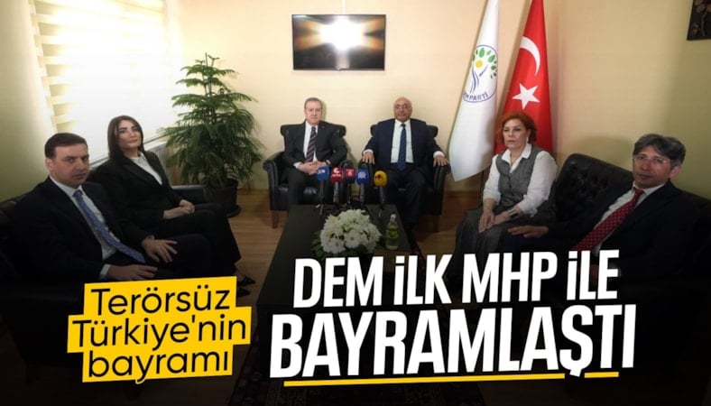 MHP ve DEM Parti arasında bayramlaşma trafiği