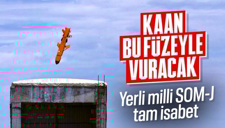 Milli seyir füzesi SOM-J hedefi tam isabetle vurdu
