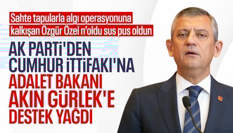 Siyaset dünyası Özgür Özel tarafından hedef alınan Akın Gürlek'e destek verdi